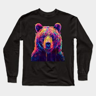 Grizzly Bear Munching Majesty Long Sleeve T-Shirt